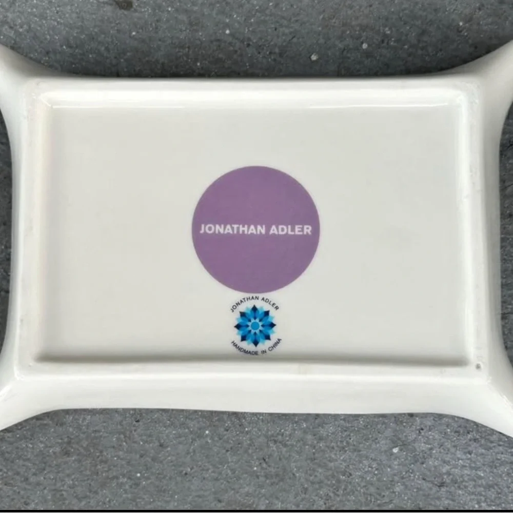 Jonathan Adler Purple and Gold Eye Tray